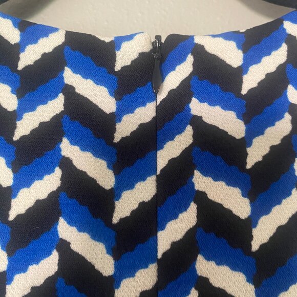 NWT Zara Geometric Pattern Short Sleeve Shift Dress Size Small - Picture 9 of 11